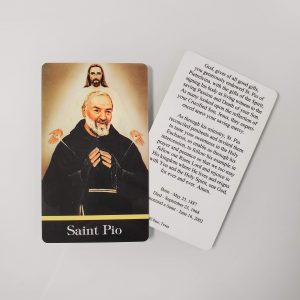 Padre Pio and Jesus Prayer Card