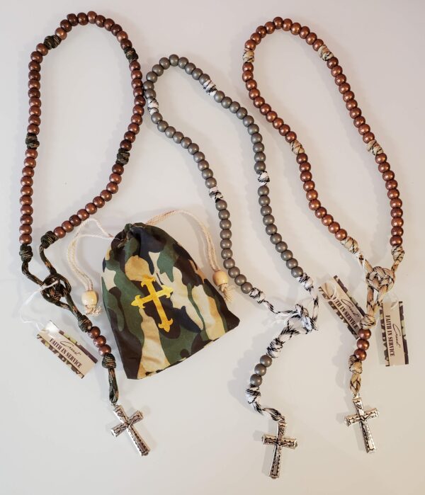 Faith in Service Rosary Camo