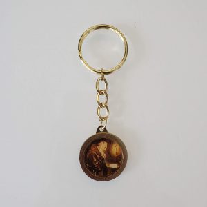 Padre Pio Relic Keychain