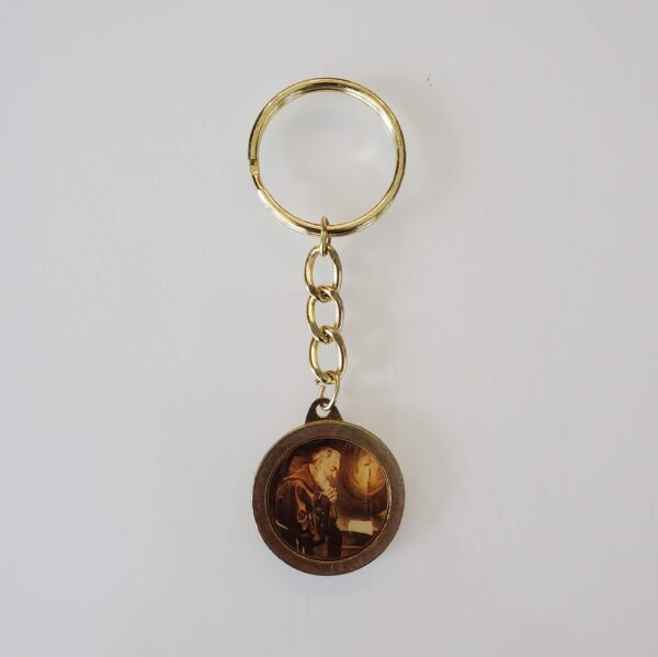 Padre Pio Relic Keychain