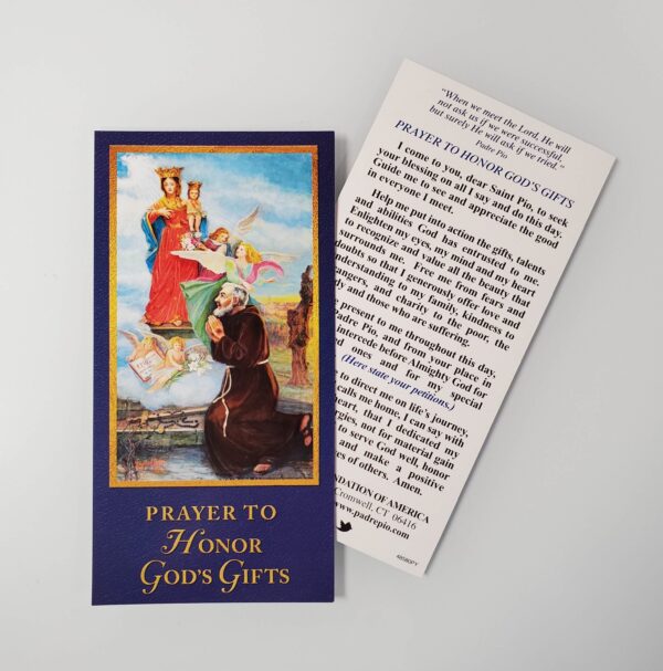 Prayer to Honor God's Gifts