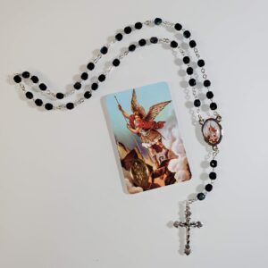 Saint Michael Chaplet with Laminated Holy Card
