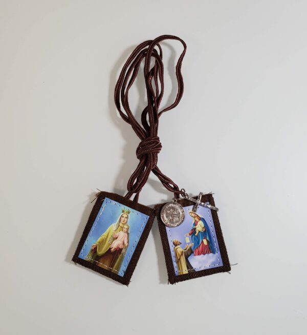 Our Lady of Mt. Carmel and St. Simon Stock Scapular with Medals