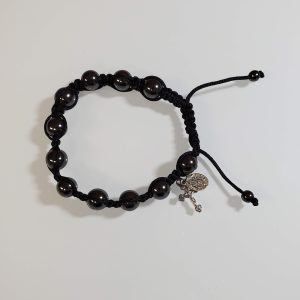 Black Slip Knot Hematite Bracelet