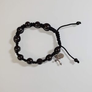 Black Slip Knot Hematite Bracelet