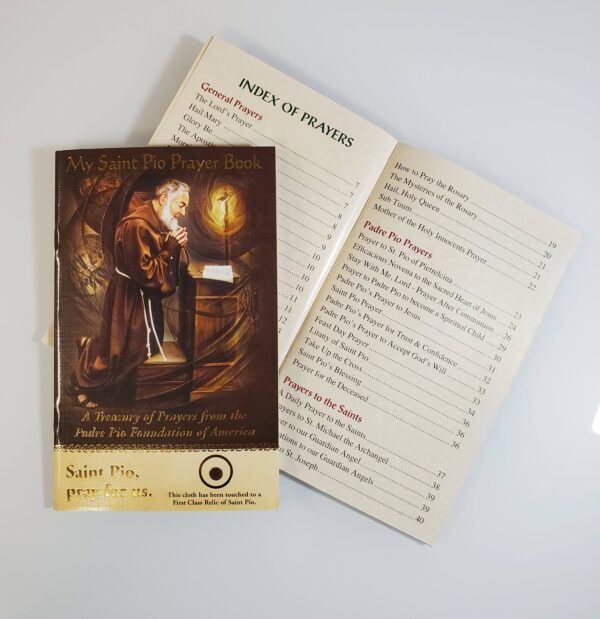My Saint Pio Prayer Book with Relic