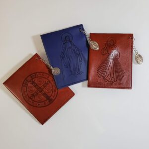 Saints Faux Leather Rosary Case