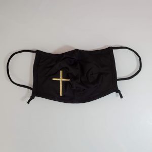 Embroidered Cross Face Mask