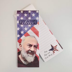 Padre Pio Pray Hope and Don't Worry USA Notepad