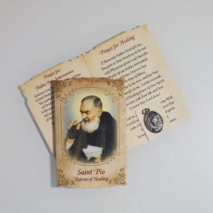 NEW! Healing Prayer Card with Medal