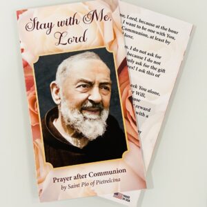Stay With Me Lord, Prayer after Communion Prayer Card