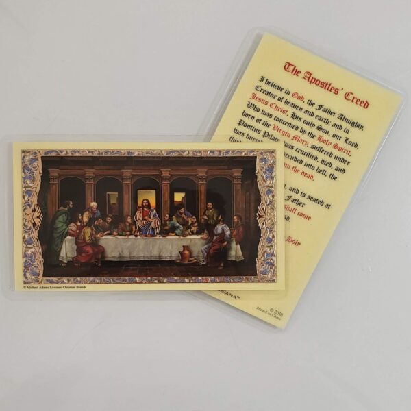 Last Supper Prayer Card