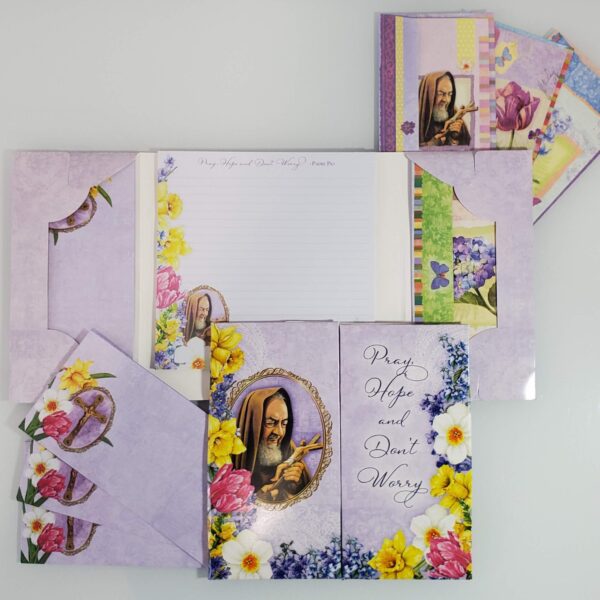 Padre Pio Easter Stationery Folio