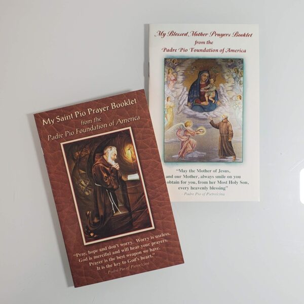Saint Pio and Blessed Mother Prayer Books Set