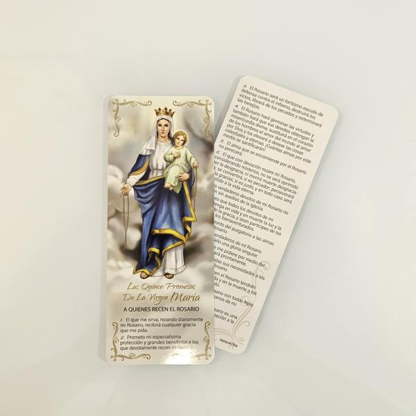 Las Quince Promesas De La Virgen Maria