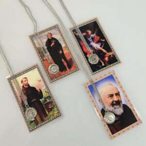 Saints Medal Necklaces with Prayer Card