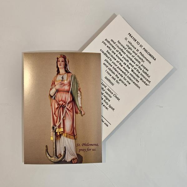 Prayer to St. Philomena Prayer Card