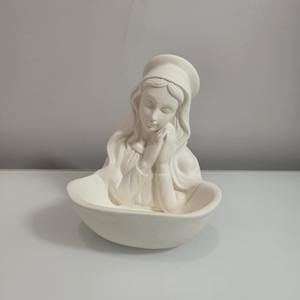 Madonna Porcelain Rosary Holder
