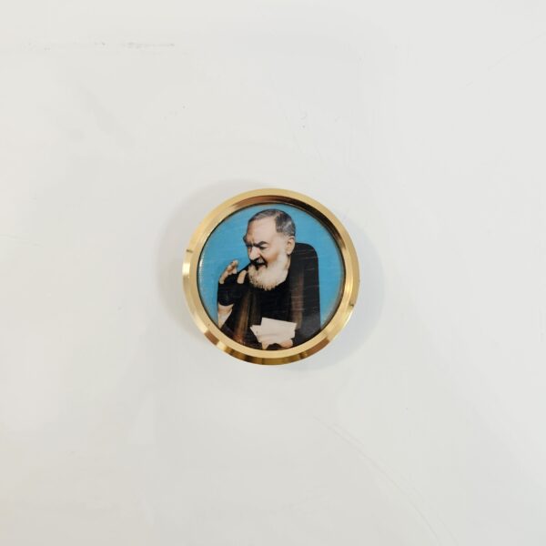 Padre Pio Circle Magnet