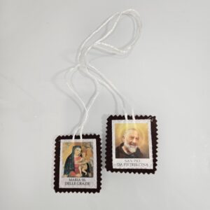Padre Pio & Madonna Delle Grazie Scapular