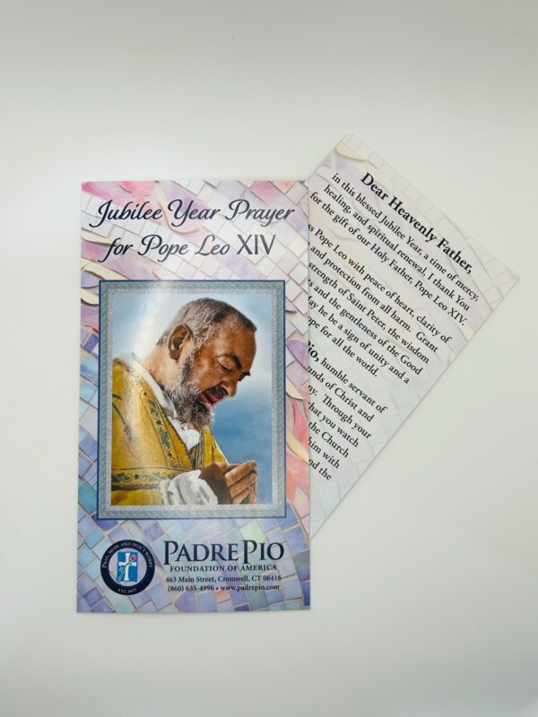 Jubilee Year Prayer for Pope Leo XIV Prayer Card