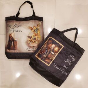 Padre Pio Zippered Tote Bag