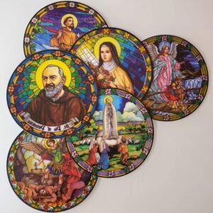 Padre Pio and Saints Suncatchers