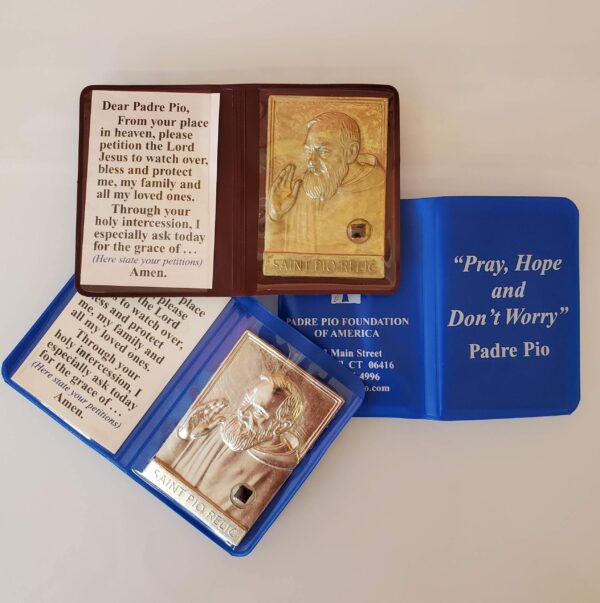 Padre Pio Relic Plaque Folder - Image 4