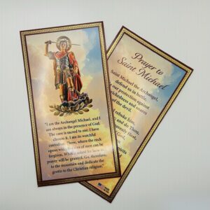 Prayer to Saint Michael Prayer Card