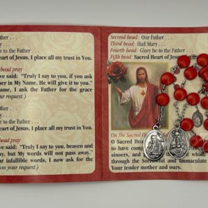 Red Padre Pio Novena Chaplet