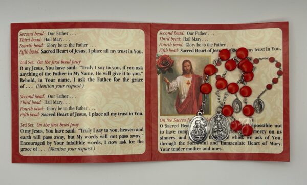 Red Padre Pio Novena Chaplet