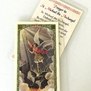 Saint Michael The Archangel Laminated Prayer Card