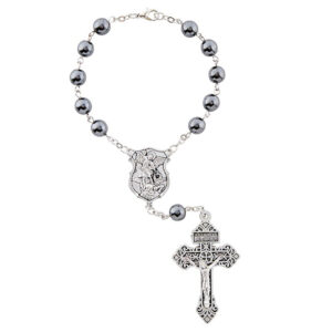 St. Michael Hematite Auto Rosary